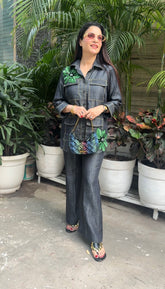 Denim anchor stitch coord